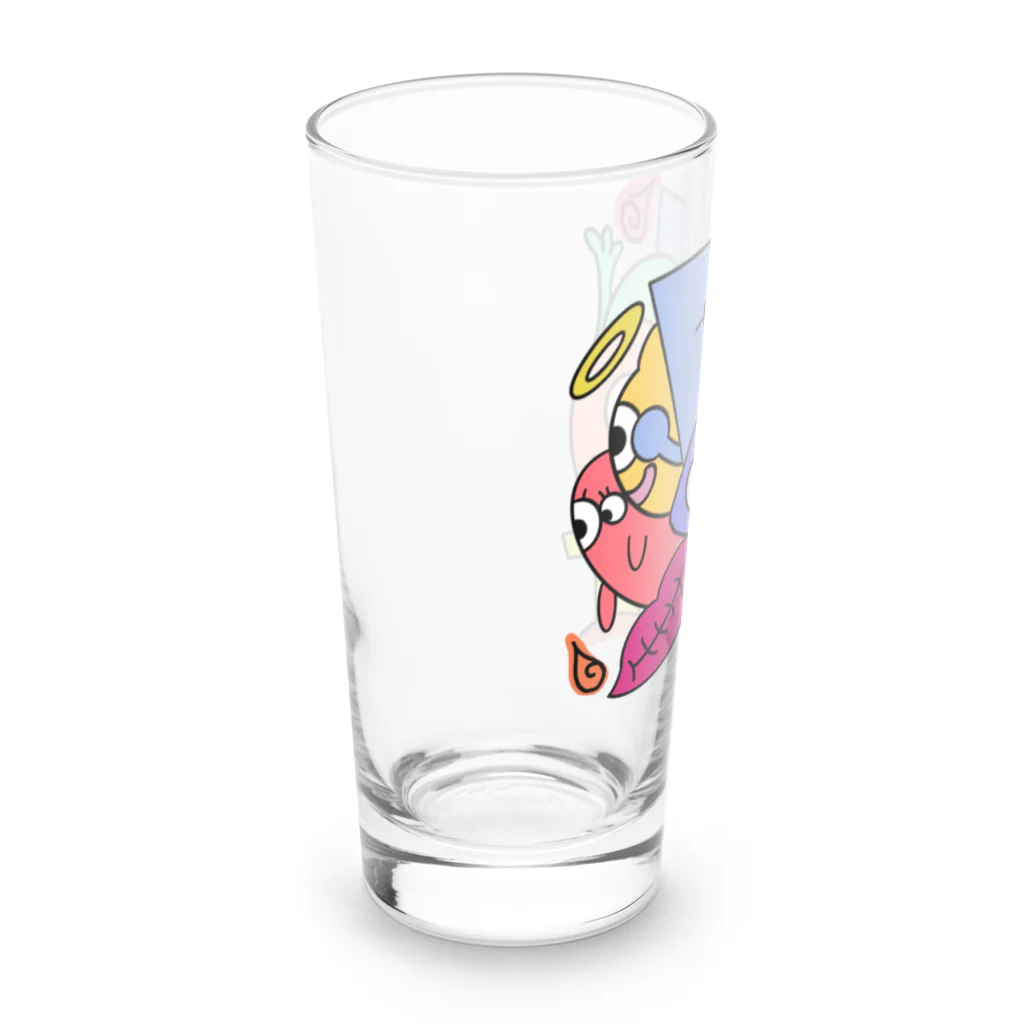 おはる屋さんのカラフルなおばけ達 Long Sized Water Glass :left