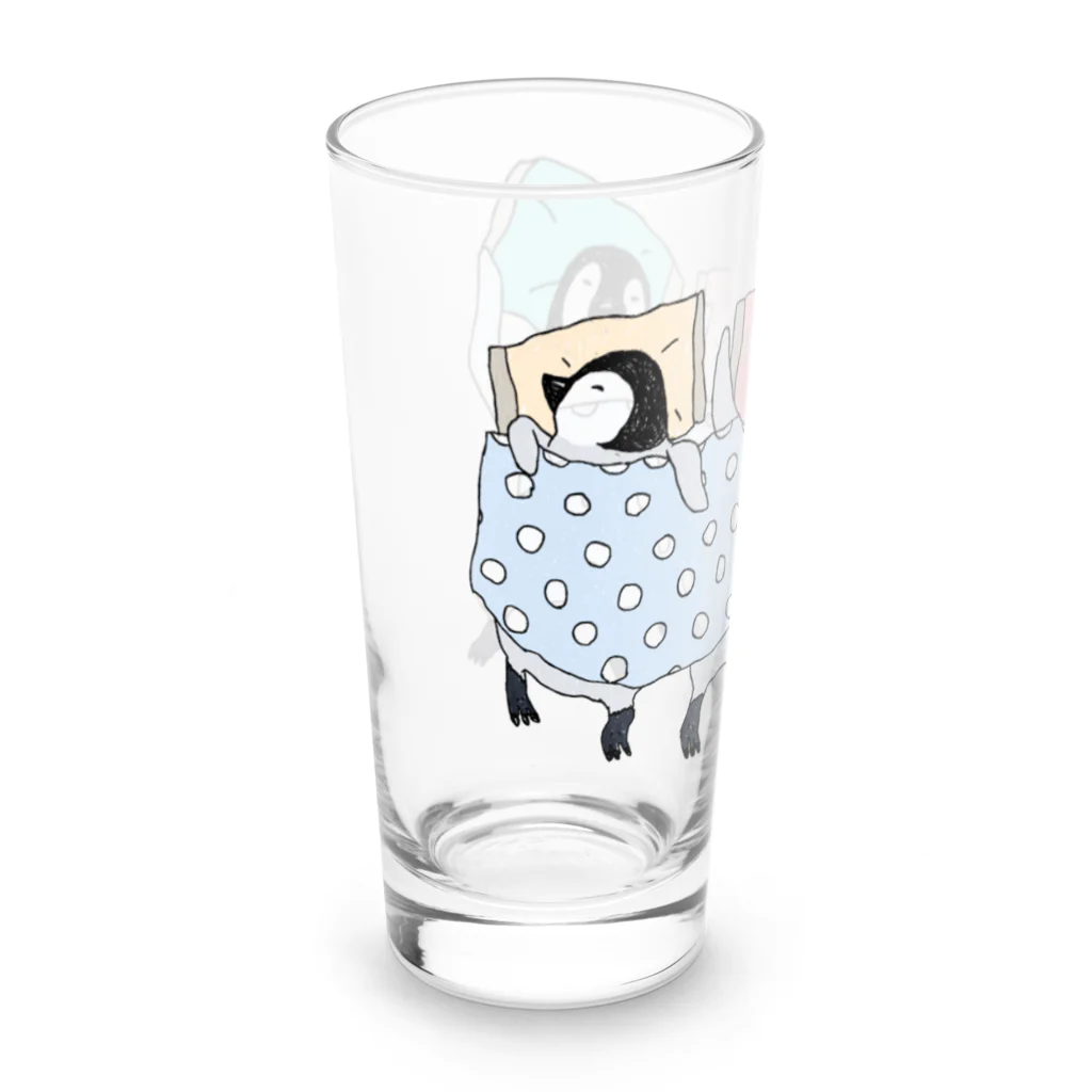 マツザキユキの3羽でスヤァ Long Sized Water Glass :left