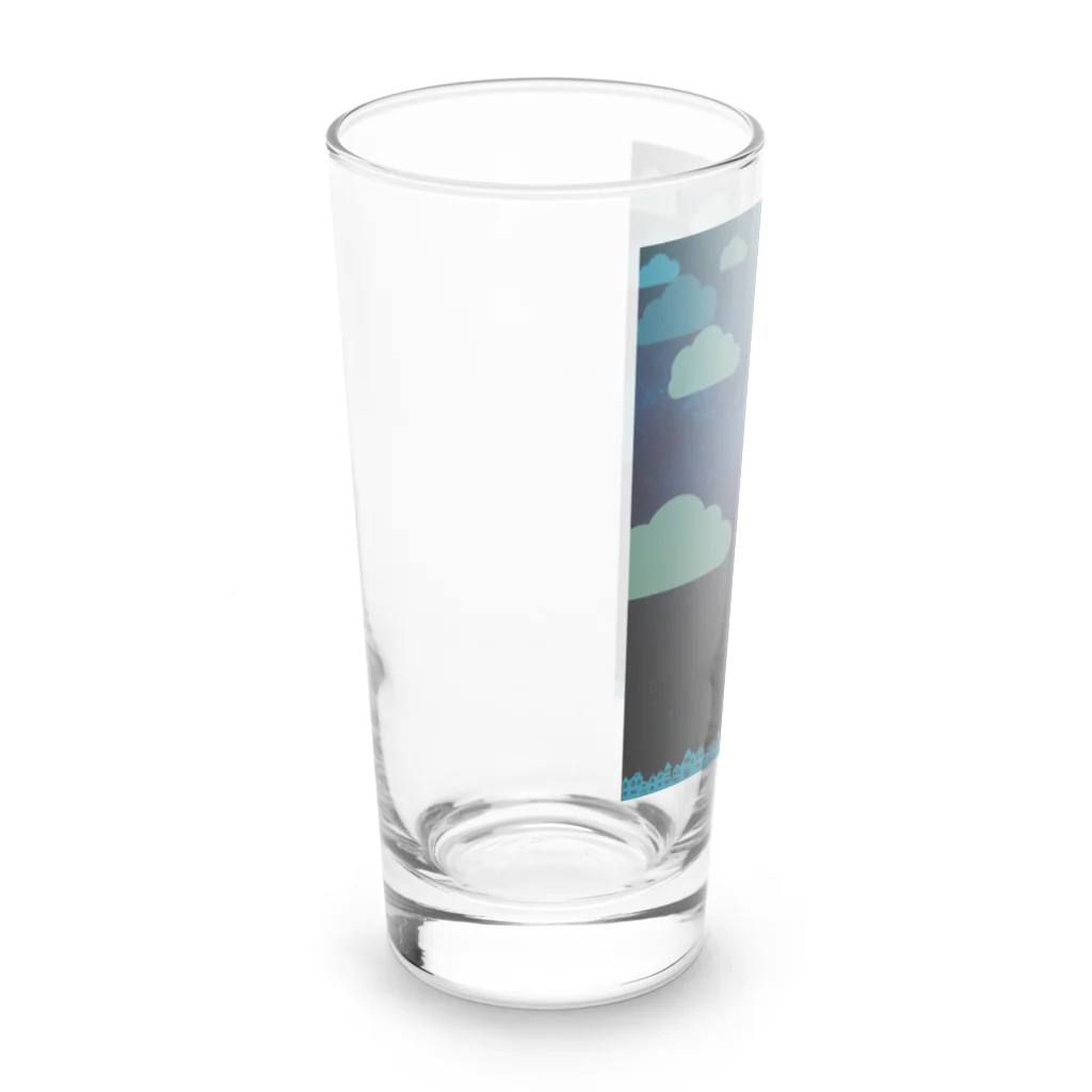 ねこづきの雑貨屋さんのねこづきの夜B Long Sized Water Glass :left