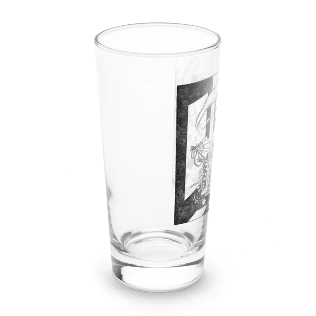 消しゴムはんこ八里半のまどのきわ Long Sized Water Glass :left