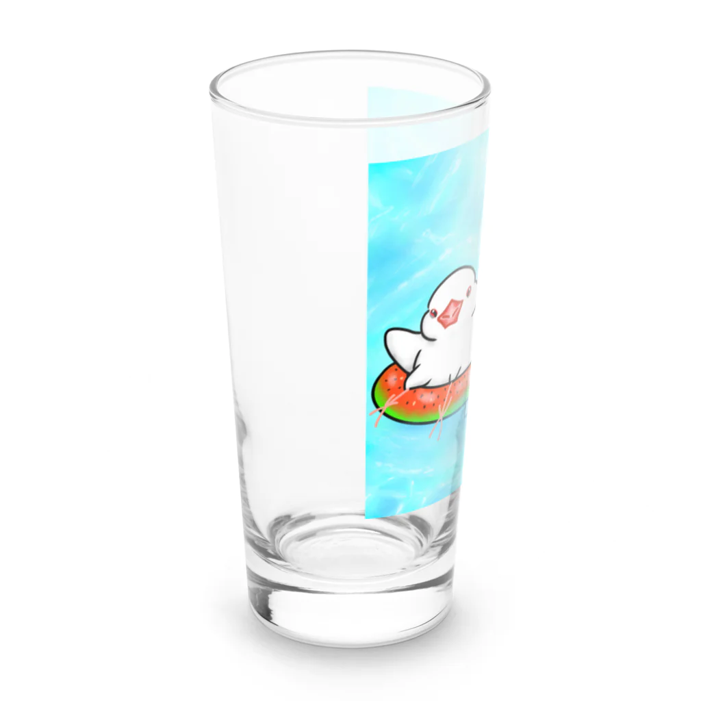 Lily bird（リリーバード）のぷかぷか水遊び文鳥ず Long Sized Water Glass :left