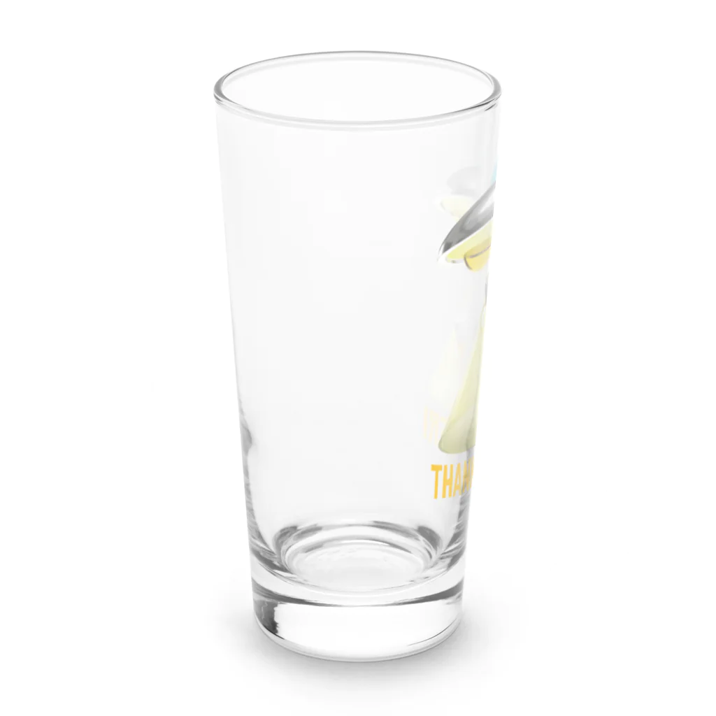 LONESOME TYPE ススのビール泥棒👽🍻👽（飲酒運転ダメ。ゼッタイ。） Long Sized Water Glass :left