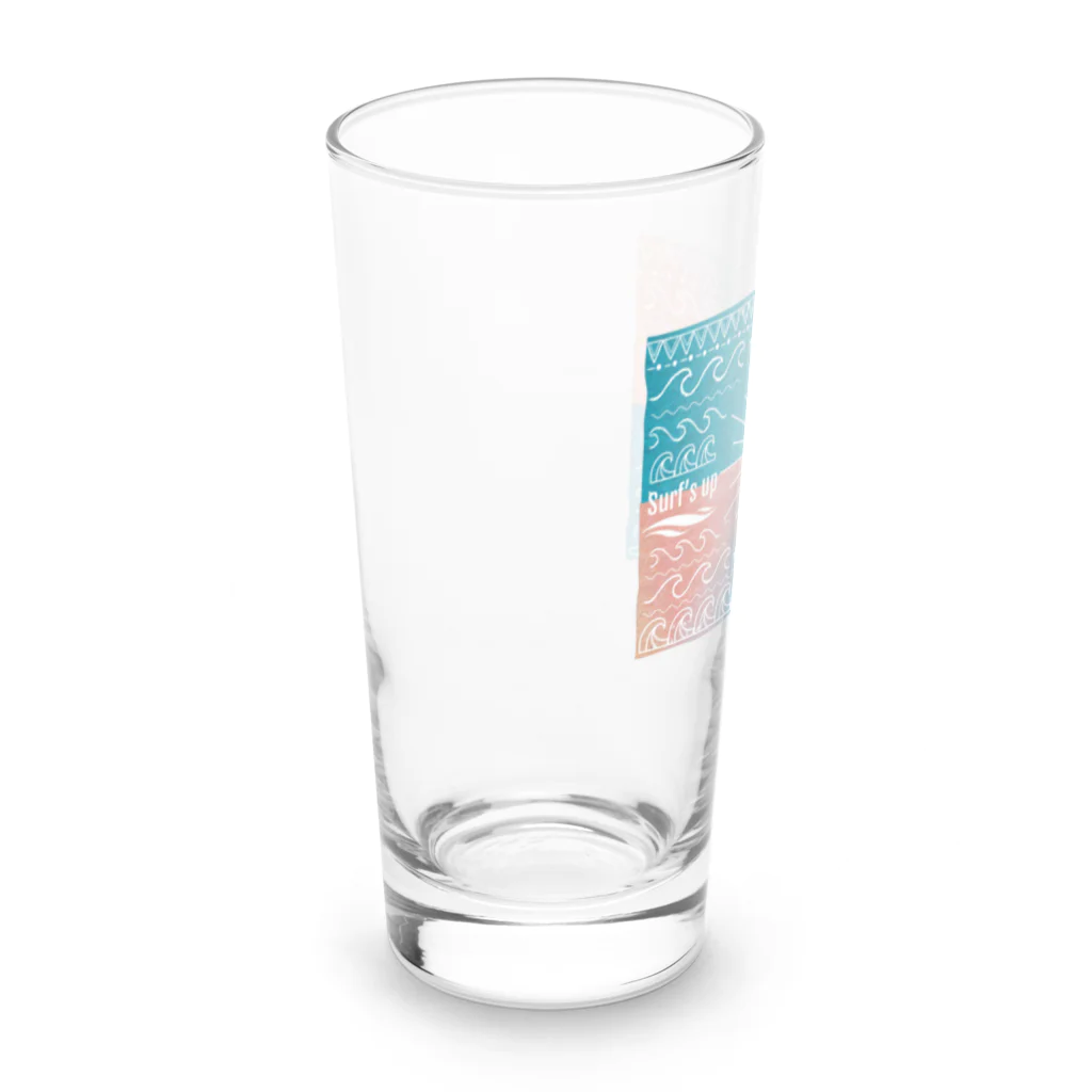 Surf’s up＊オリジナルデザインitemのSurf's up〜良い波がきた・グラデver〜オリジナルデザイン Long Sized Water Glass :left