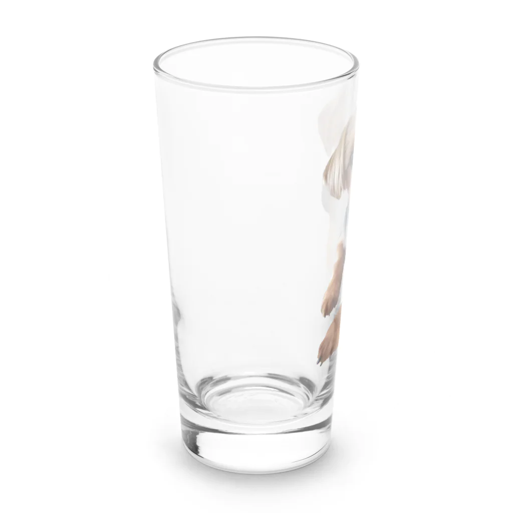 テキちゃんの腕長犬テキちゃん Long Sized Water Glass :left