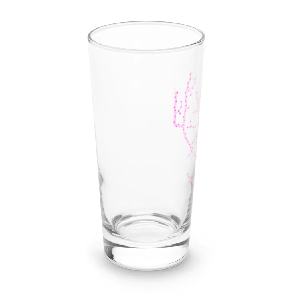 栗坊屋のピンクのピグミーシーホース Long Sized Water Glass :left