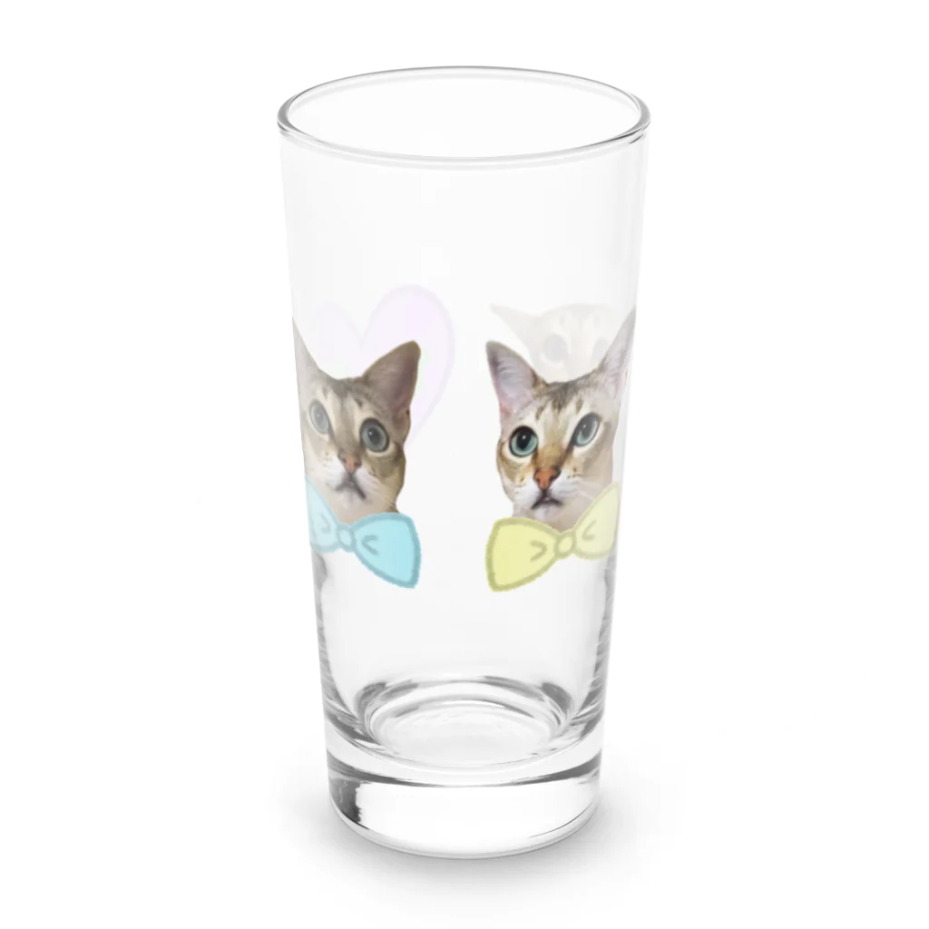 ティモの3色ティモ＋ハート Long Sized Water Glass :left