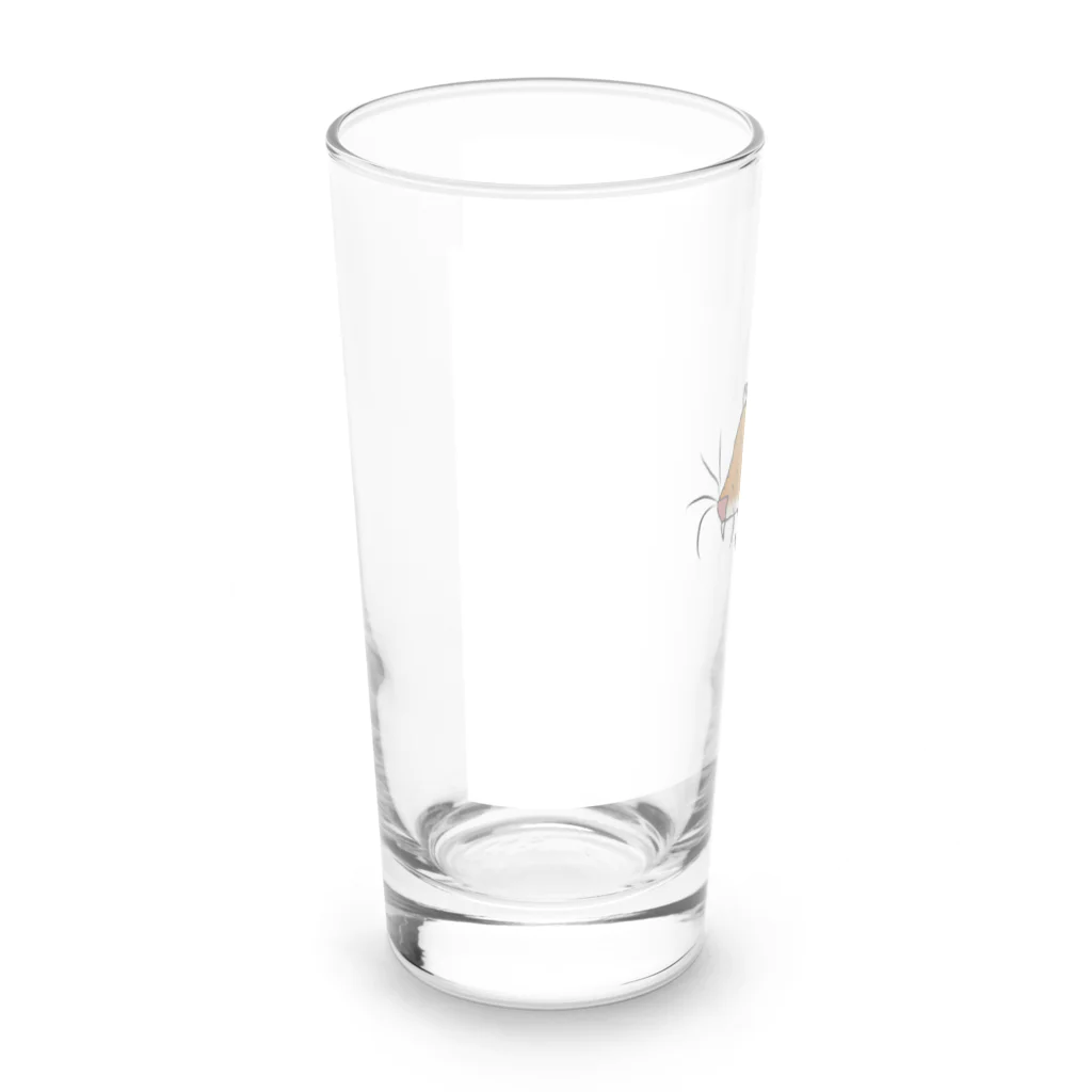 mofushopの虎の顔　星 Long Sized Water Glass :left