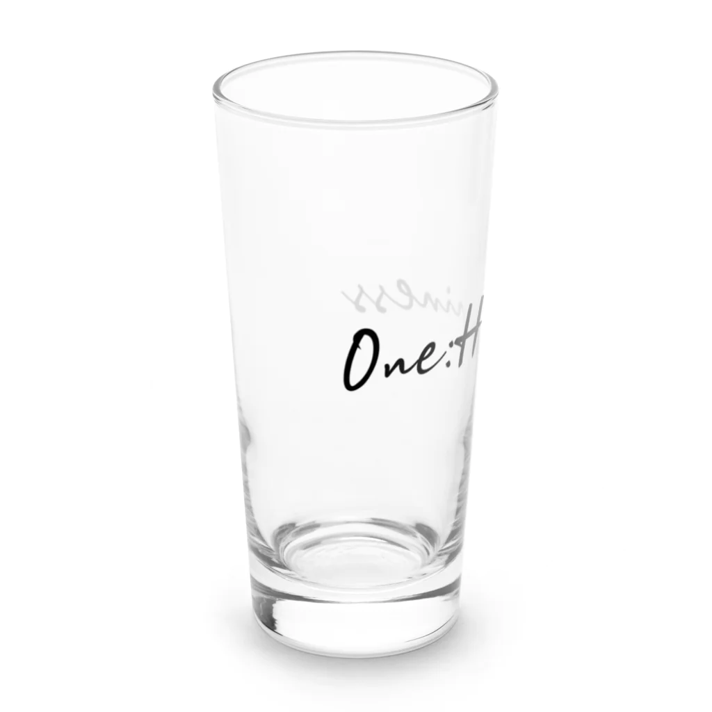 One:HappinessのOne:Happiness　ロゴデザイン Long Sized Water Glass :left