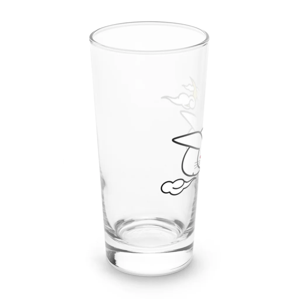 うさぎ屋のまむきうさぎと三日月 Long Sized Water Glass :left