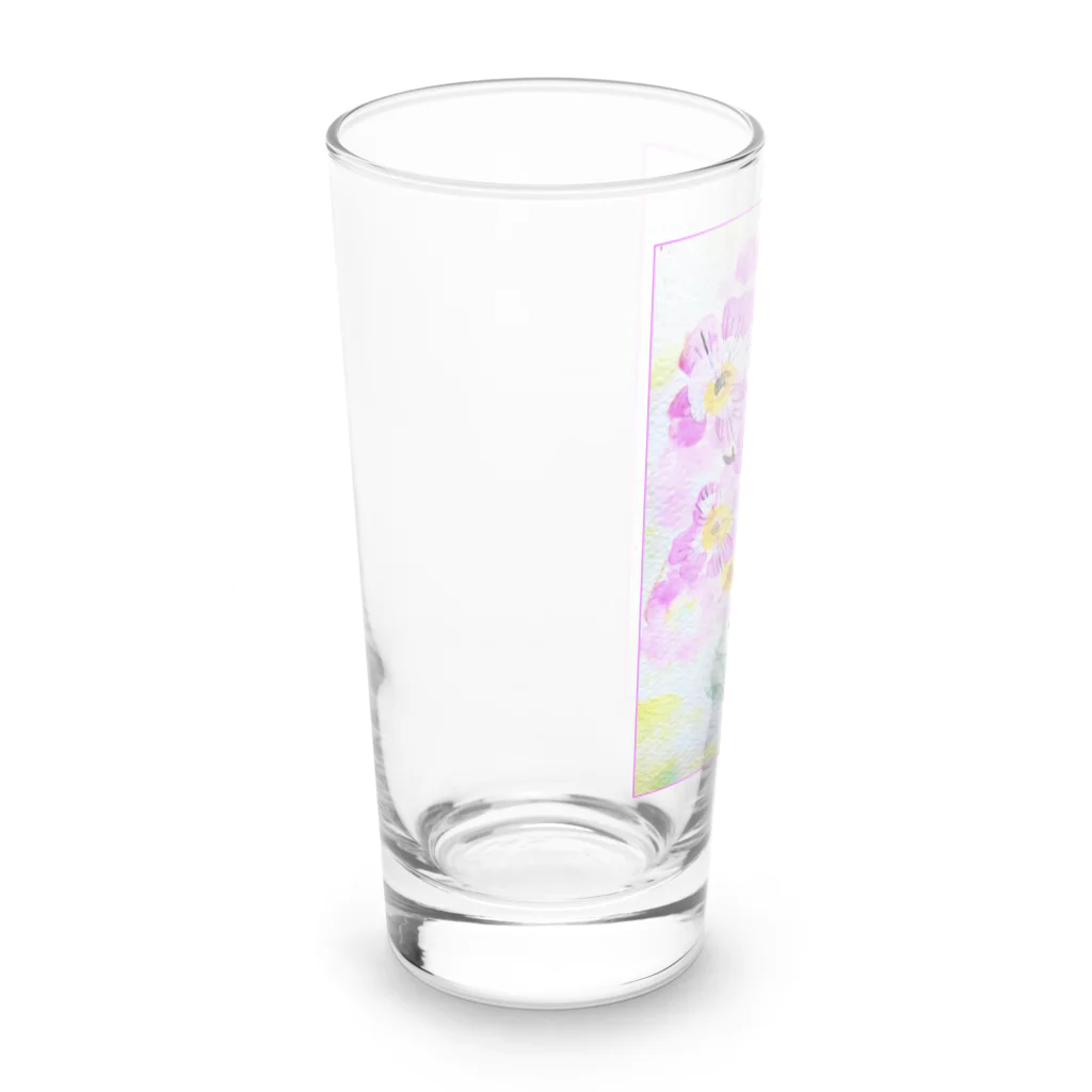 SUZURI.KEY-CHANの昼咲き月見草BF0902 Long Sized Water Glass :left