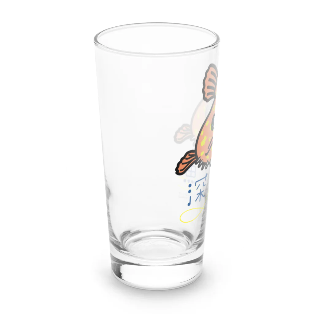 深海魚Nightのミドリフサアンコウ Long Sized Water Glass :left