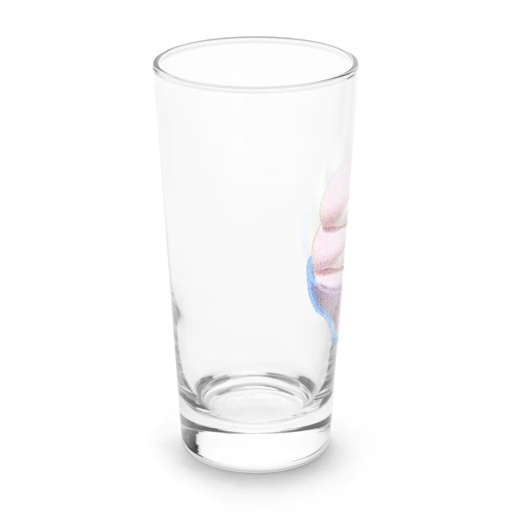 脂身通信Ｚのソフトクリーム（ストロベリーとバニラ）_220904 Long Sized Water Glass :left