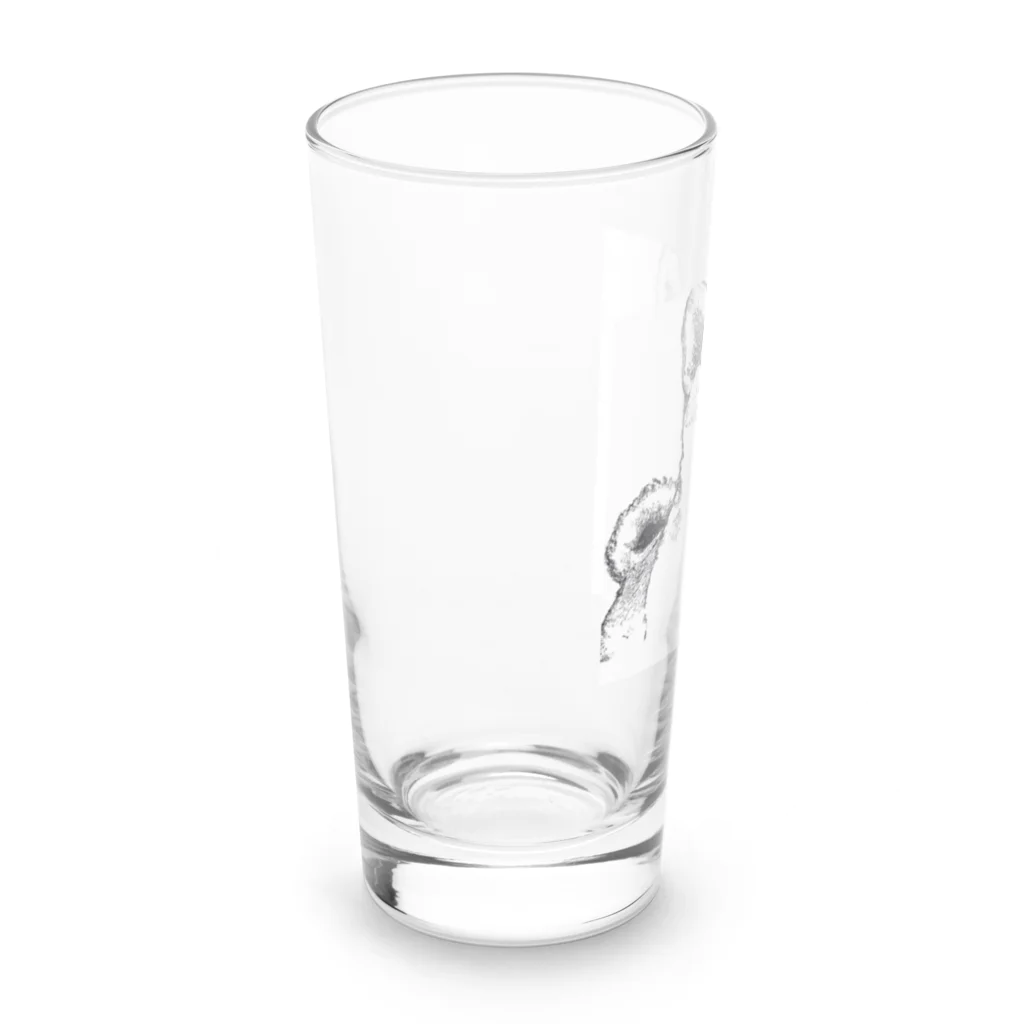 Shibainuteikokuのペン画柴犬 Long Sized Water Glass :left