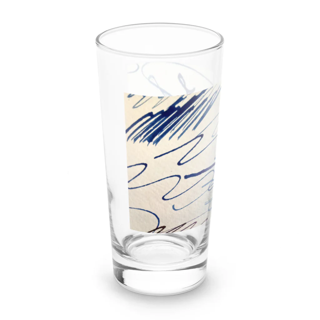 まっしろなオオカミのインクとの出会い。 Long Sized Water Glass :left