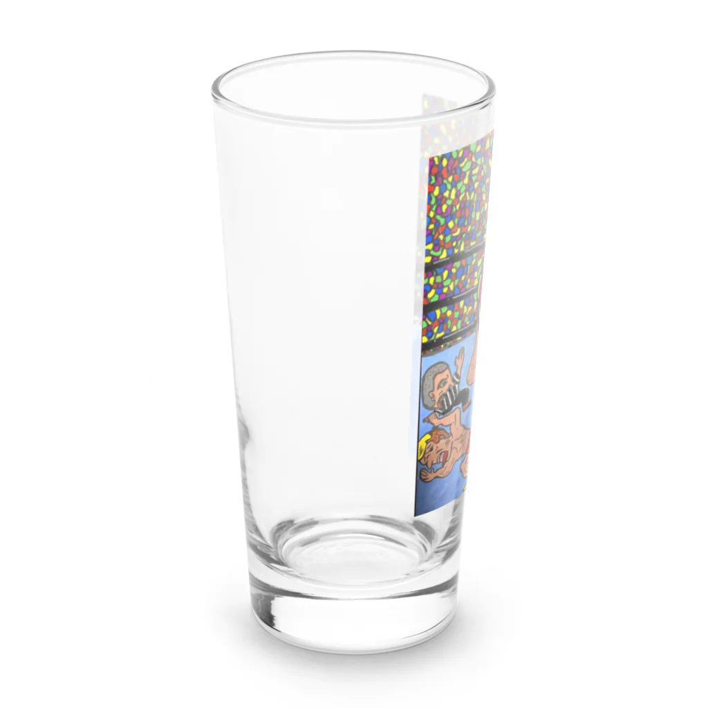 ネムハージュ🌱の俺はプロレスラーだ Long Sized Water Glass :left