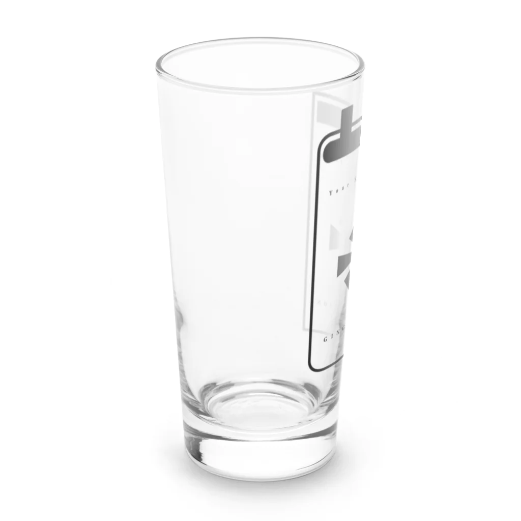 銀河ステイションの銀河ステイション公式ロゴアイテム Long Sized Water Glass :left