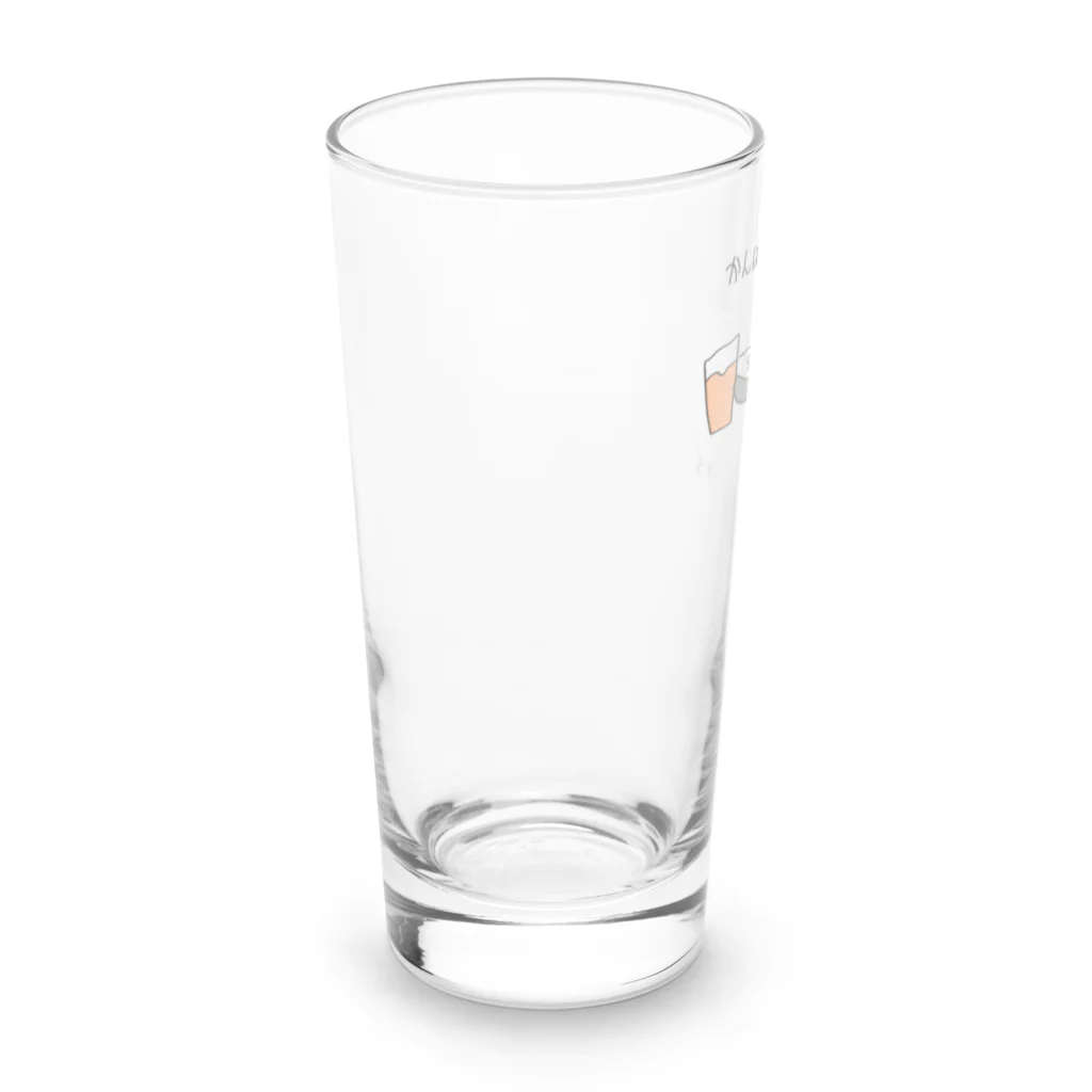 ねこほうチャンネル公式グッズのゆるすぎる乾杯ハムちゃん Long Sized Water Glass :left