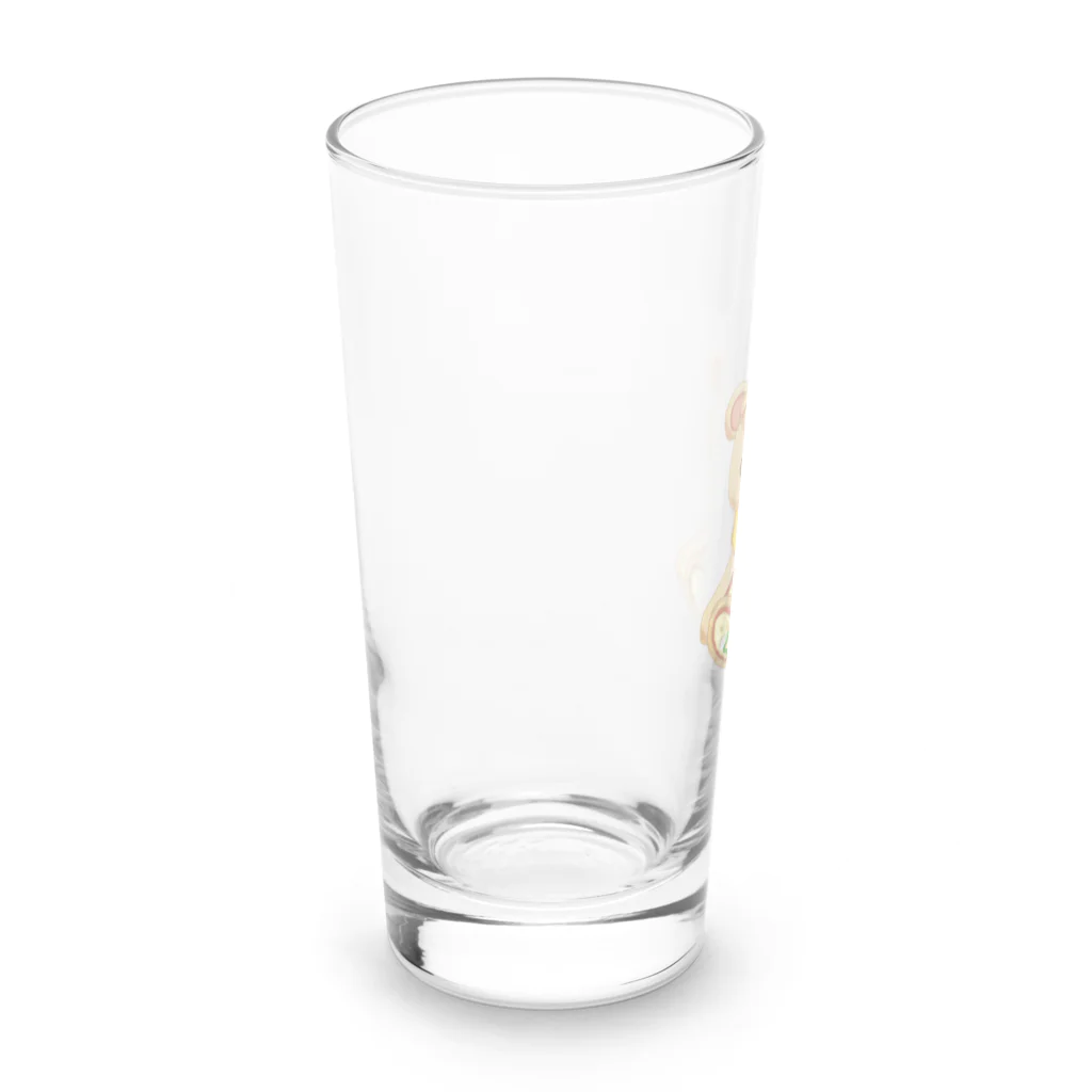 Apple Bears Collectionのおいしくいただクマ🧸~ピザ🍕ver~ Long Sized Water Glass :left