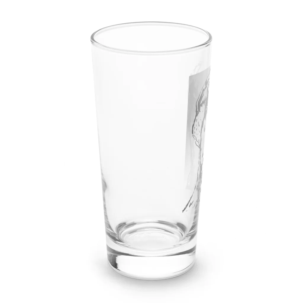 MATSURINの渋いハシビロコウ。 Long Sized Water Glass :left