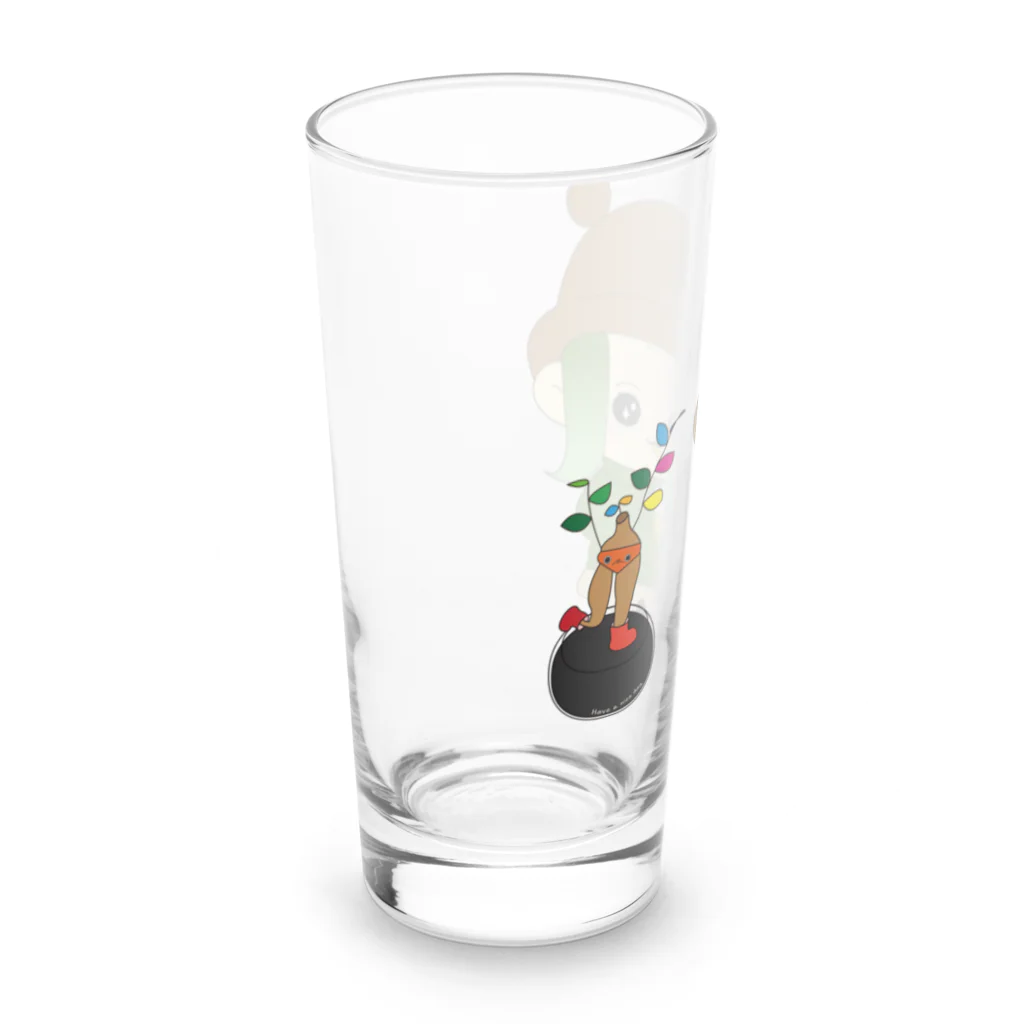 moneyistime100のガジュマル子とチビ酢束 Long Sized Water Glass :left