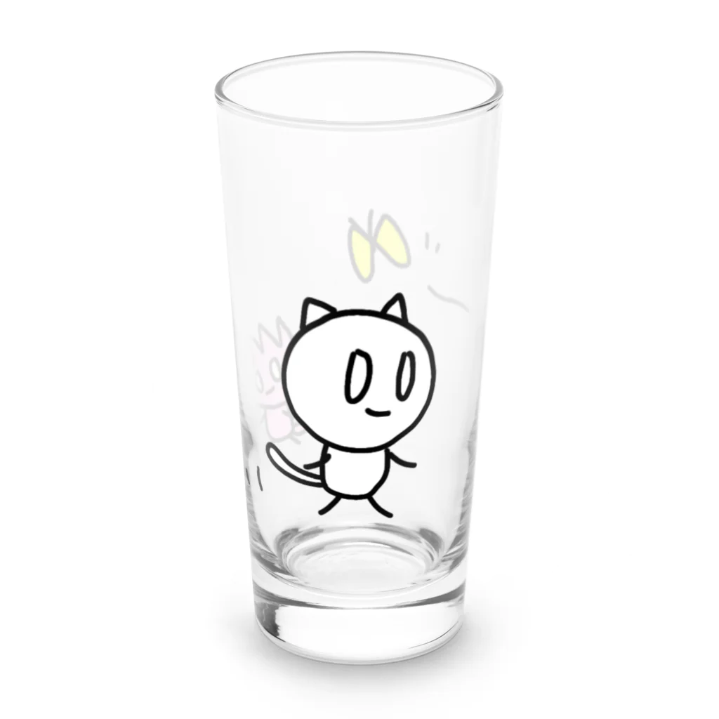 ねむねこのお散歩ねむねこ＆ピコまる Long Sized Water Glass :left