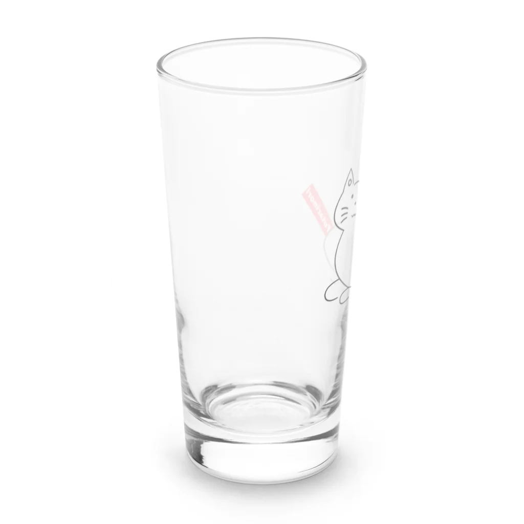 洞田貫りょう🐾化け狸系Vtuberの2人ノリたぬねこ Long Sized Water Glass :left