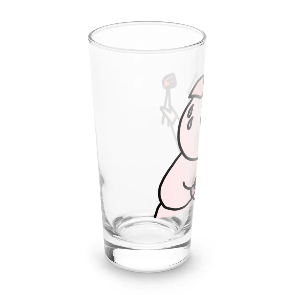 ＋Whimsyの豚キムチ Long Sized Water Glass :left