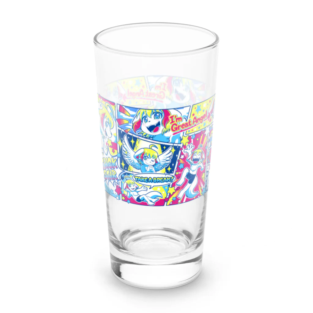 はせべーのトリックスター☆コミック風デザイン Long Sized Water Glass :left