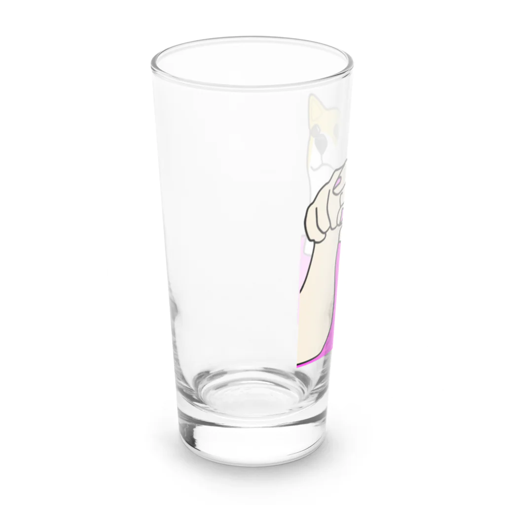 メガピンのBossyポチ Long Sized Water Glass :left