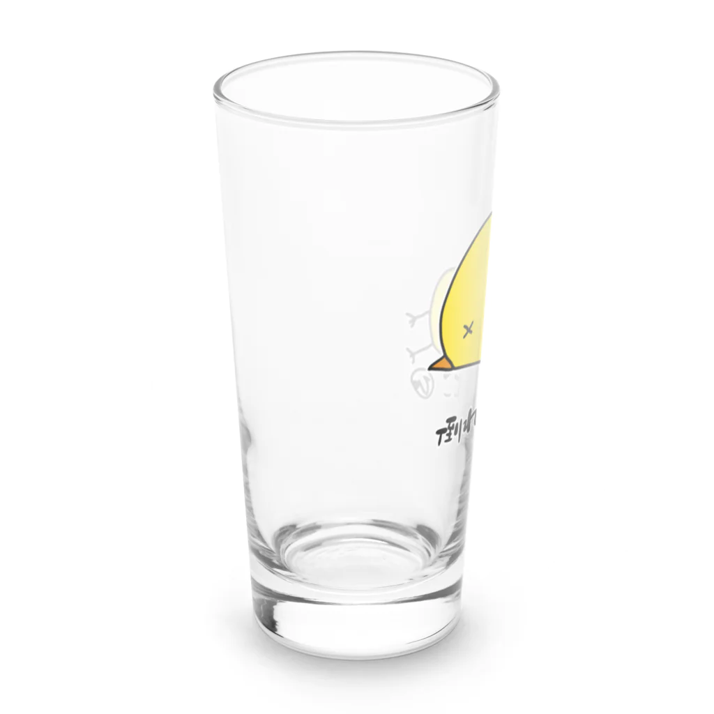 バナナ家の倒れるひよこ Long Sized Water Glass :left