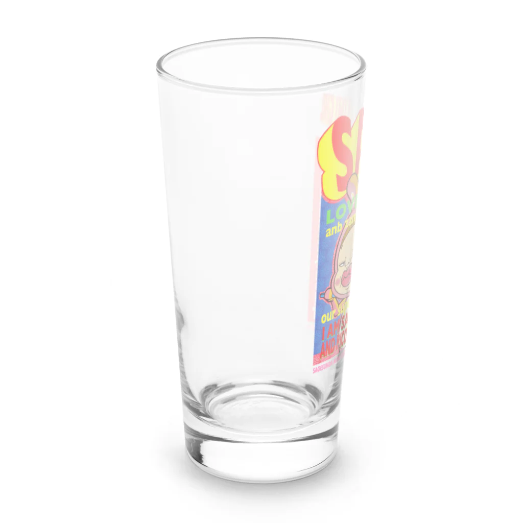 Siderunの館 B2のバンドブームロンT風だよ！さげみちゃん Long Sized Water Glass :left