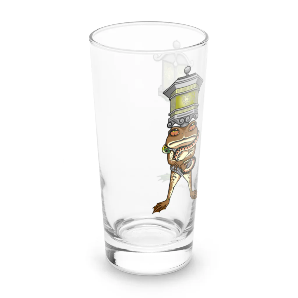 もむのふの爬虫類グッズやさんの龍燈鬼・天燈鬼コンビプリント Long Sized Water Glass :left