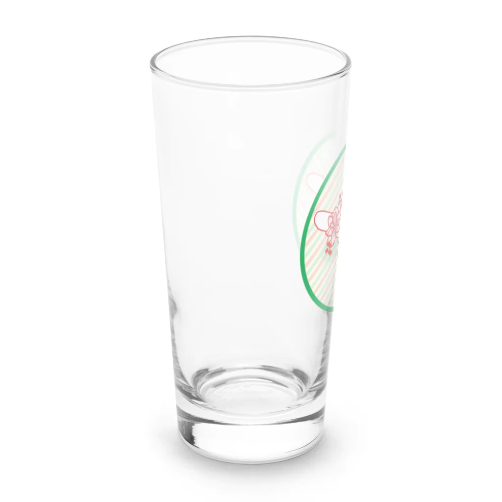 Rabbitflowerの♥らびこ♥クリスマスデザイン Long Sized Water Glass :left