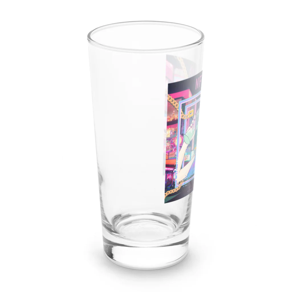 KOKI【CUTE POOPS NFTs】2コレ展開&NFT居酒屋オーナーのNFT IZAKAYA Goods Long Sized Water Glass :left