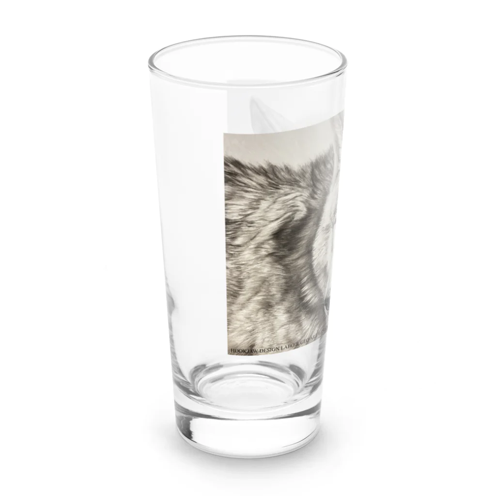 アラスカ野生動物画家きむらけいのWinds of the Wild Long Sized Water Glass :left