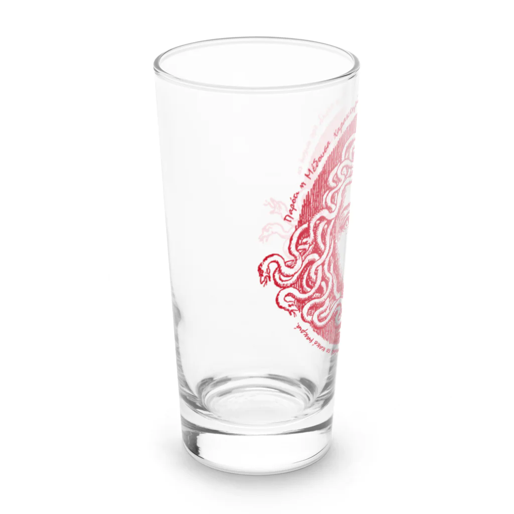 小坂保行のメデューサの首1　赤 Long Sized Water Glass :left