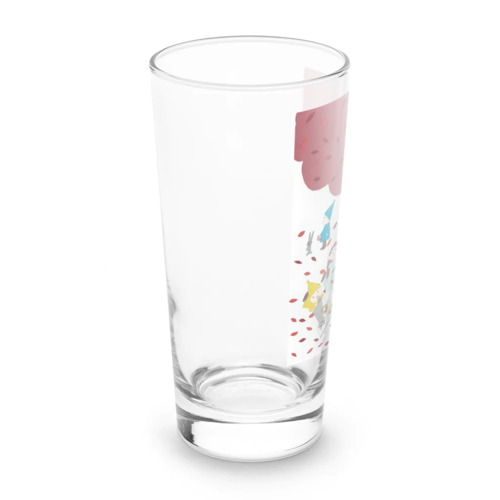 tsukikuroのバウムクーヘン工房CAZAN　おおきなあかい木のしたで Long Sized Water Glass :left