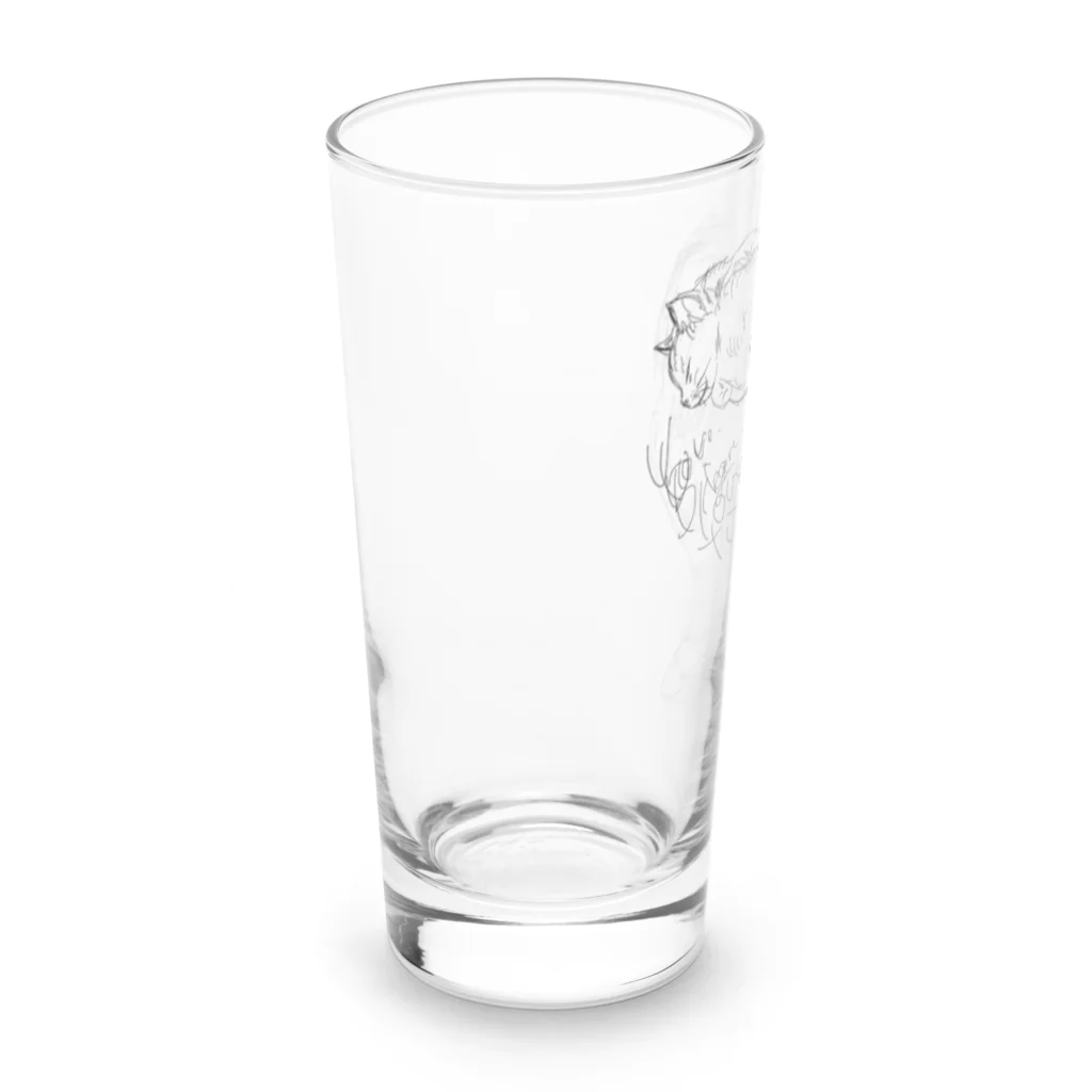 Aimé le chatのねむりおおねこのクリア Long Sized Water Glass :left