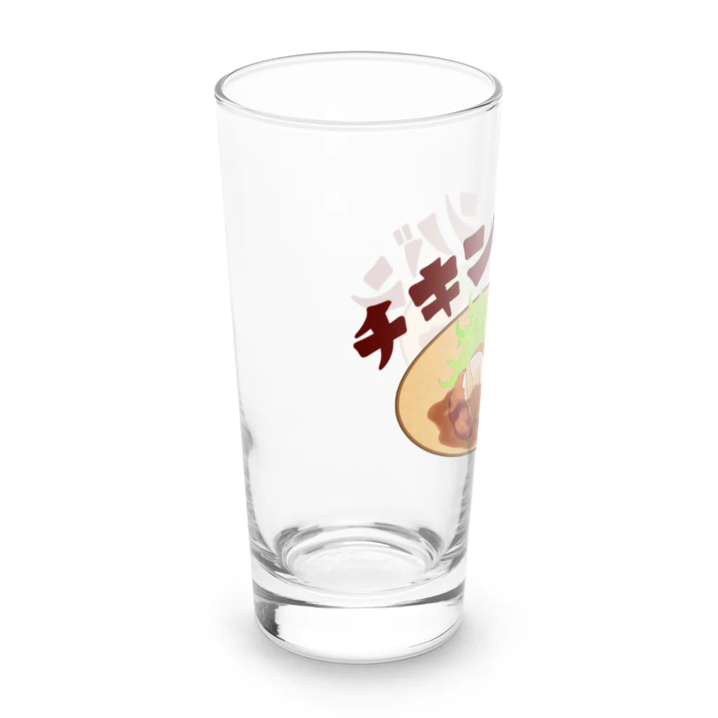 chicodeza by suzuriのやっぱりチキン南蛮 Long Sized Water Glass :left