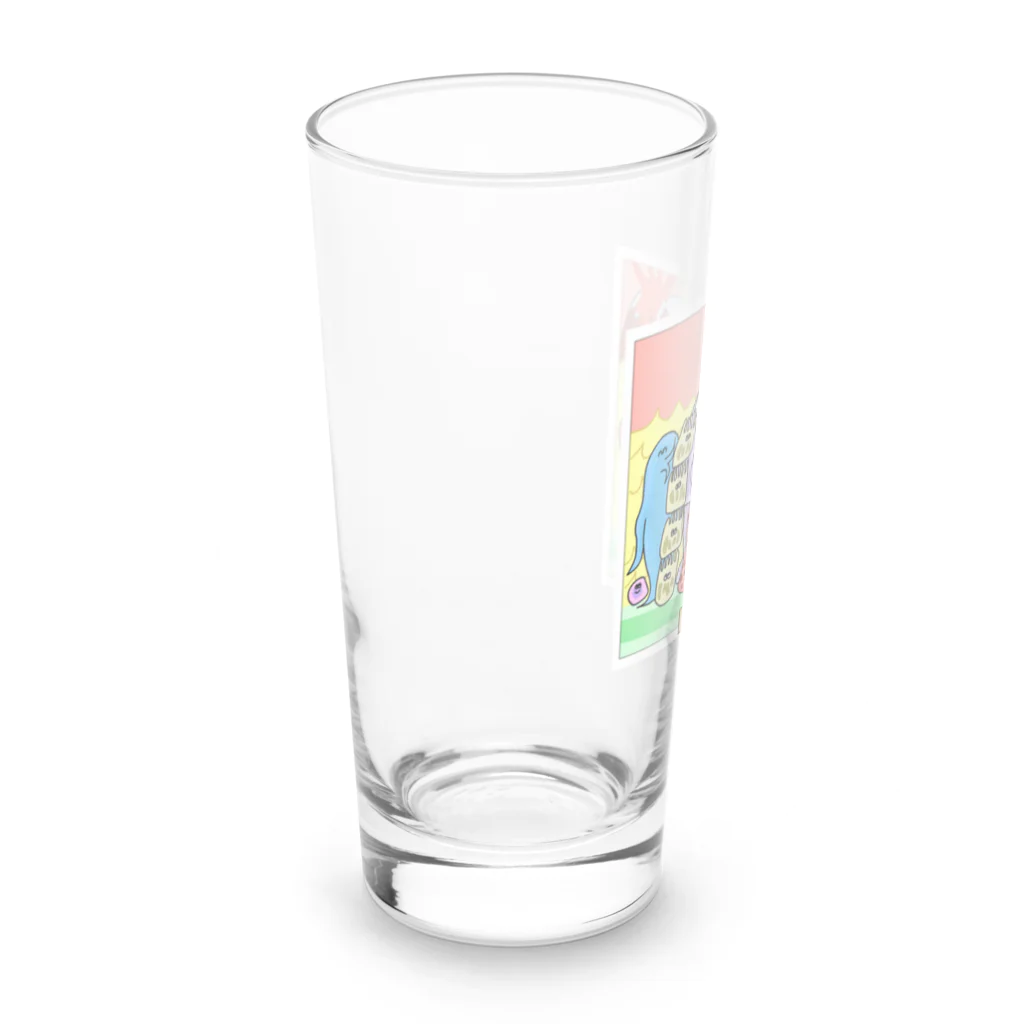 ポドサイトくん/ Podocyte-kunの腎臓家族写真 Long Sized Water Glass :left