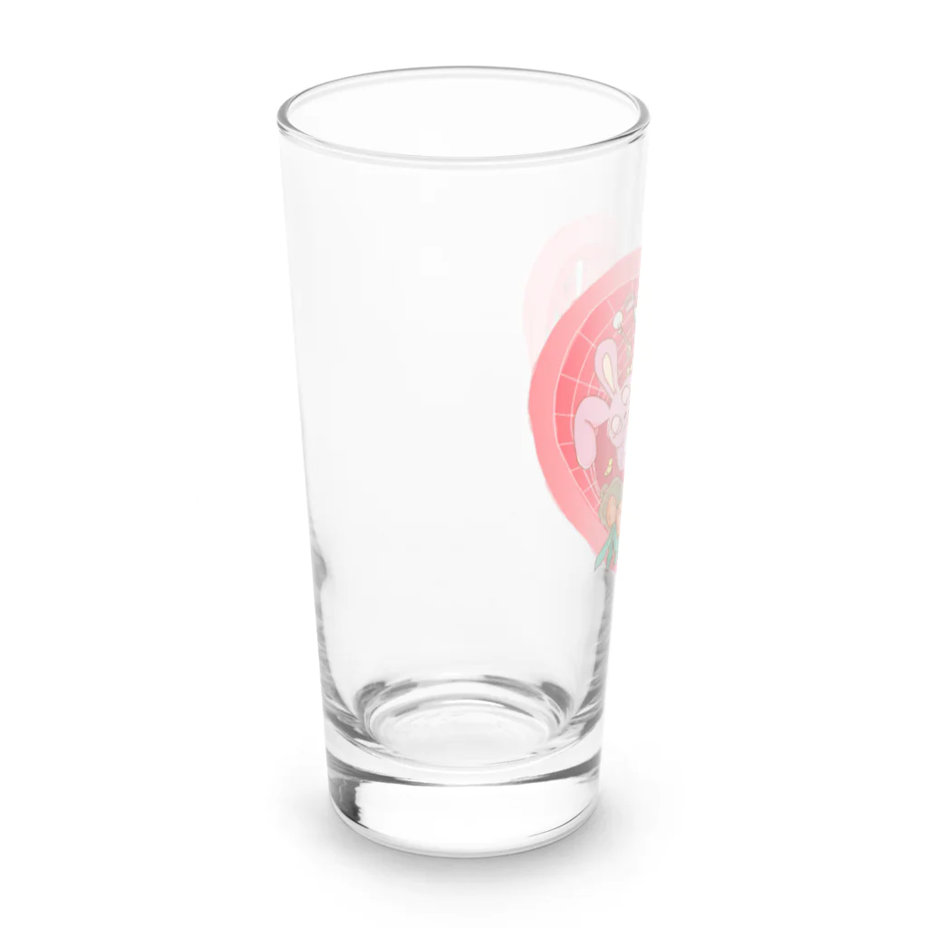 ichikoのハートのバスタイムうさぎちゃん Long Sized Water Glass :left