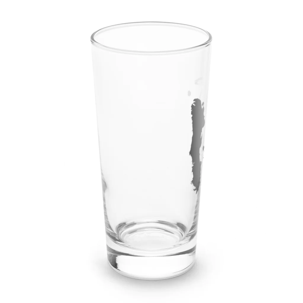 千利煌（せんのりこう）の前衛書道ロゴ（酒） Long Sized Water Glass :left