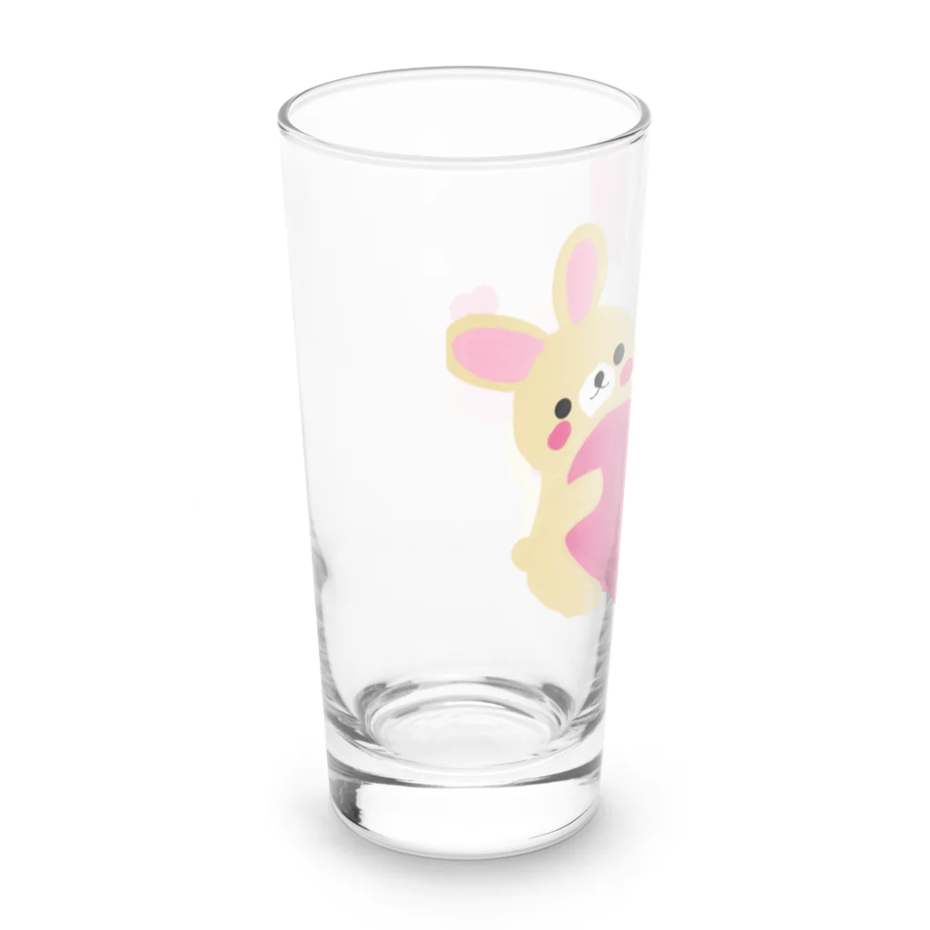 美女木小学校！のかわいいうさちゃん Long Sized Water Glass :left