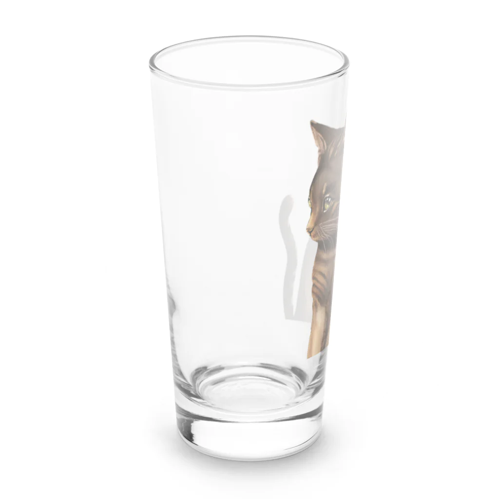 cat's pawのねこ Long Sized Water Glass :left