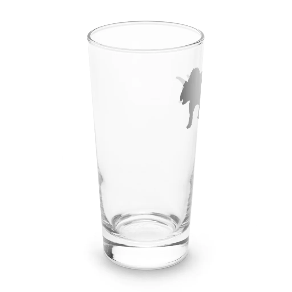 Innocent_Designのトリケラトプスのシルエット Long Sized Water Glass :left