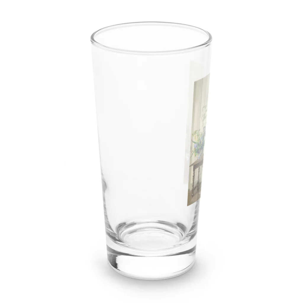 花名画アートグッズのJenny Villebesseyx 《花のある静物》 Long Sized Water Glass :left