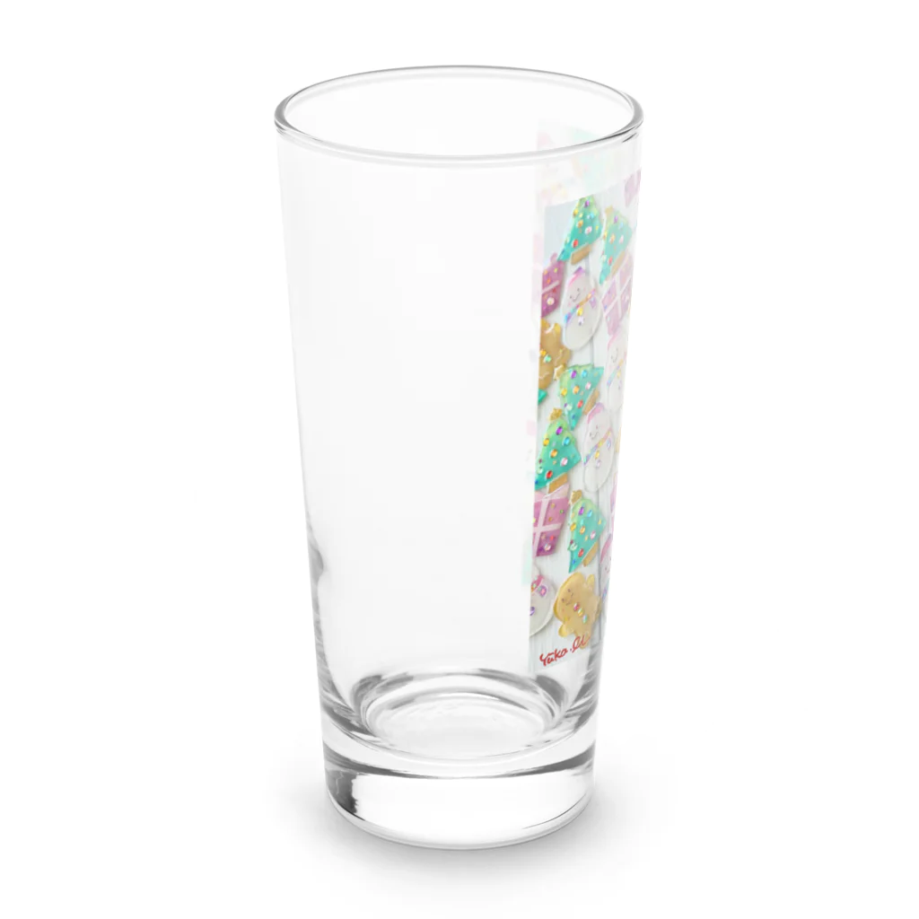 前田悠花｜イラストレーターの★プラ板作品フォト★クリスマス Long Sized Water Glass :left