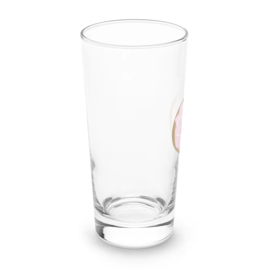 パンニマルのドーナツに囚われたシロクマ イチゴVer. Long Sized Water Glass :left