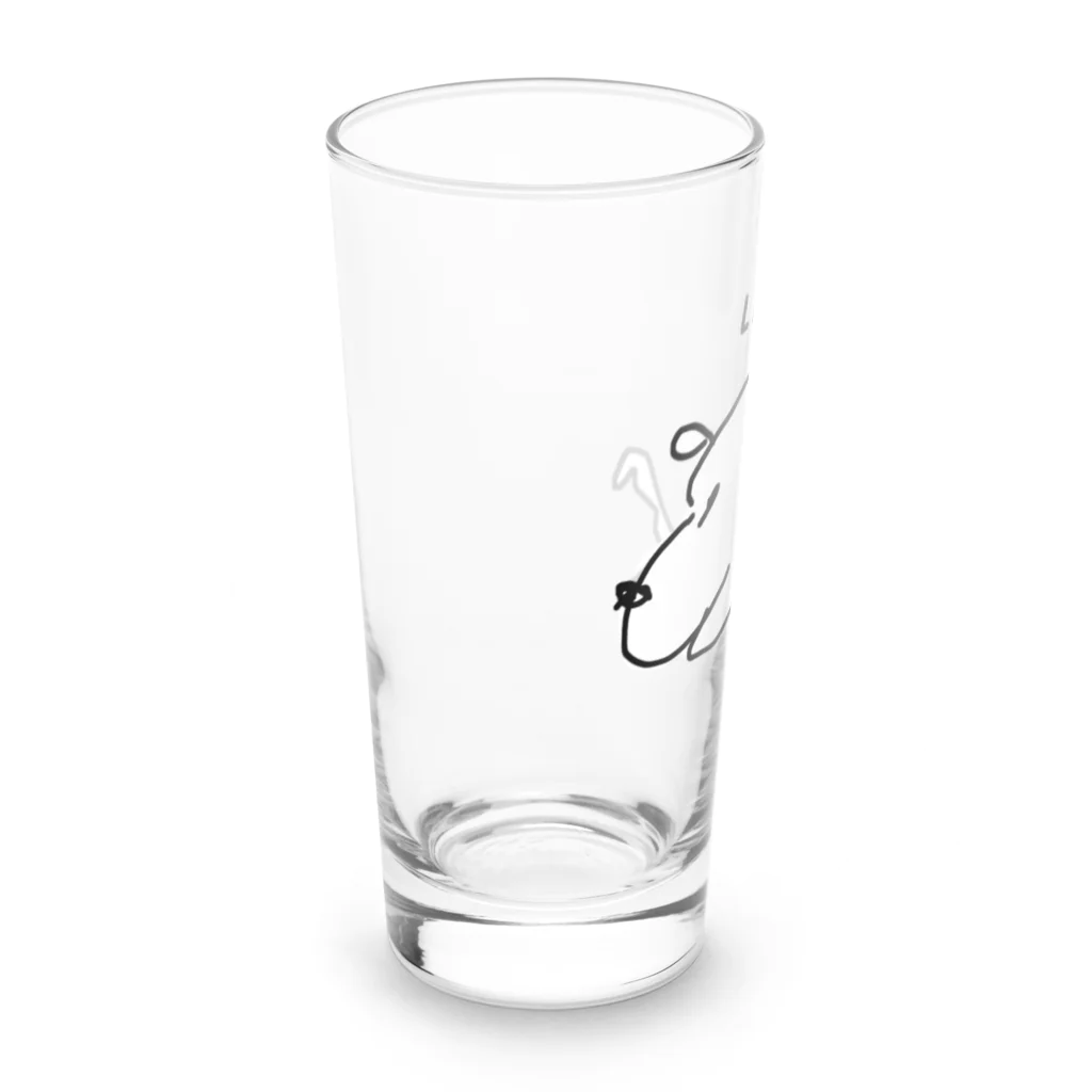 Opapanの左手いぬ Long Sized Water Glass :left