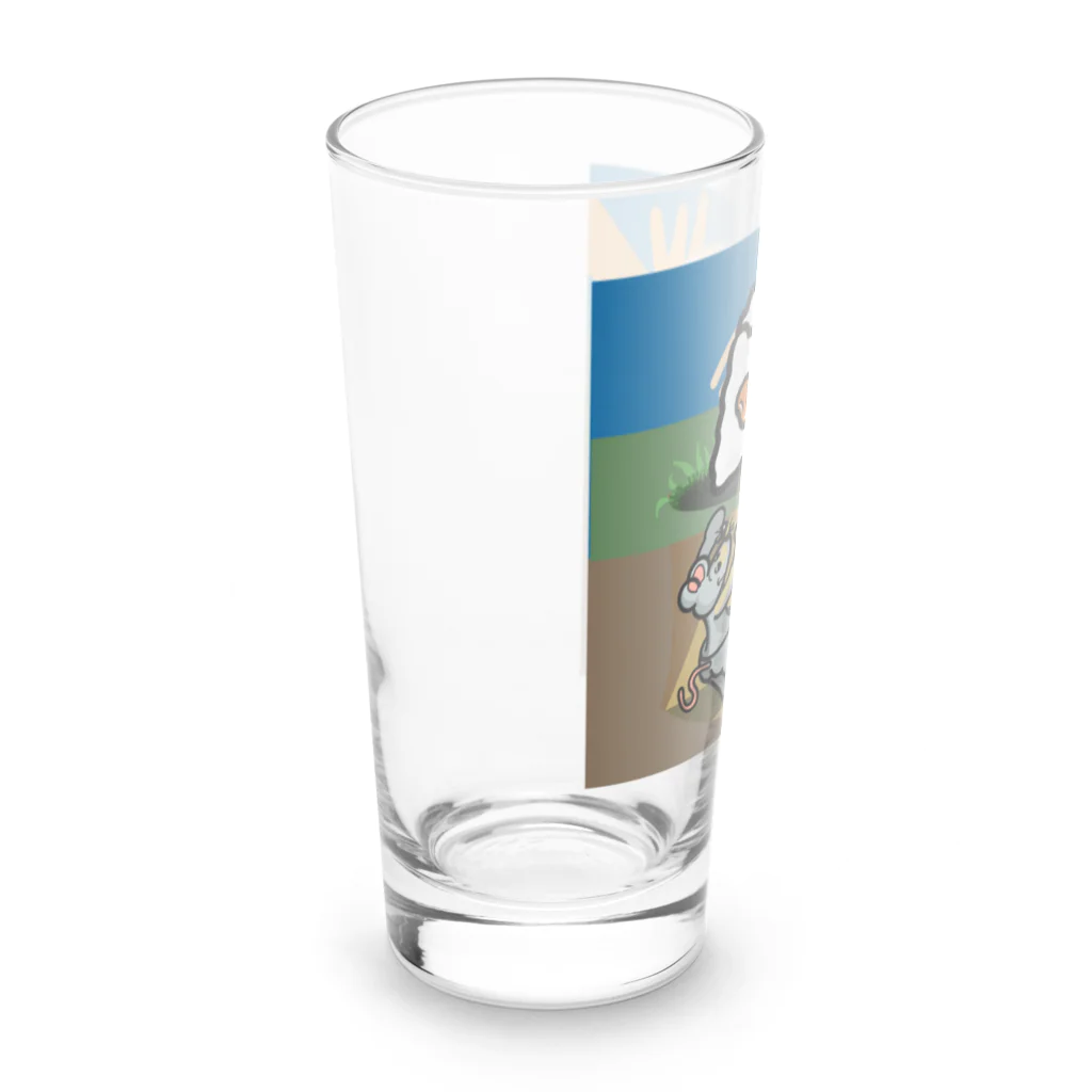 ときめきの源のおむすび　ころりん　すっとんとん Long Sized Water Glass :left